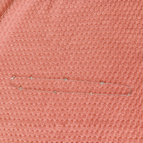 QVC Diamonique sterling silver station necklace 18" long 2.35 cttw - Picture 2 of 10